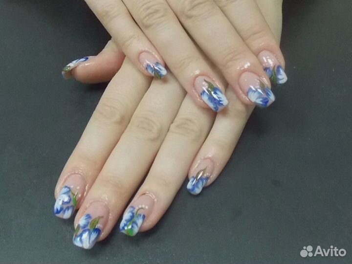 Наращивание ногтей, гель-лак, покрытие на ногах