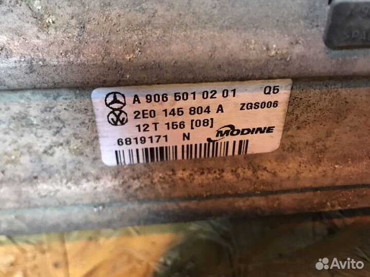 Интеркуллер на мерседес спринтер W906