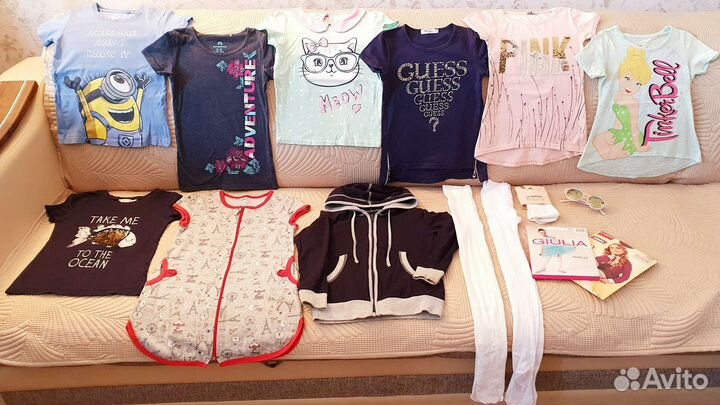 Вещи пакетом на девочку рост 122-128