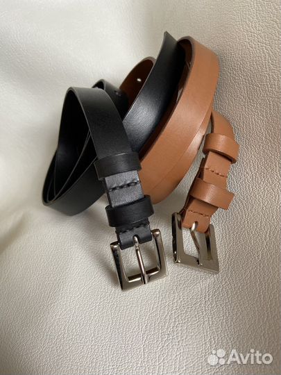 Ремень женский натуральная кожа италия набор