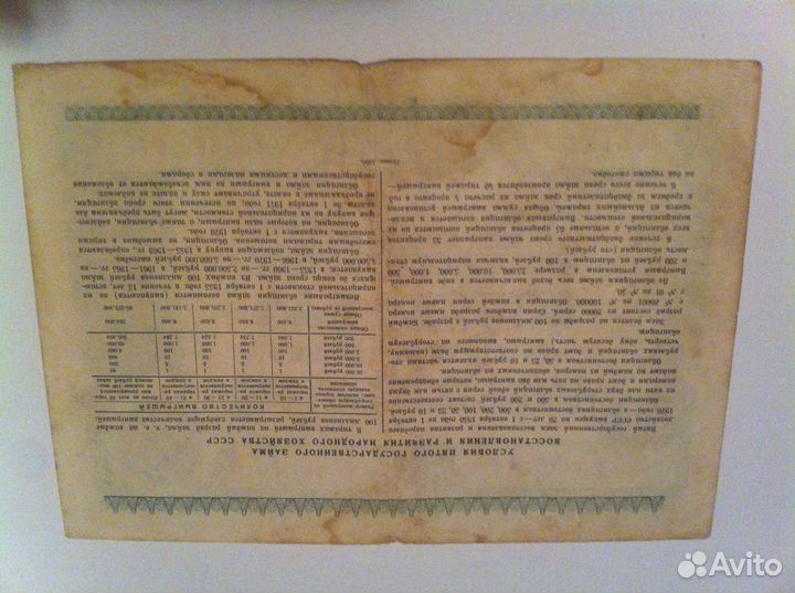 Облигация 100 рублей 1950г