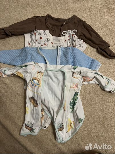 Вещи на малыша пакетом 56-62 размер