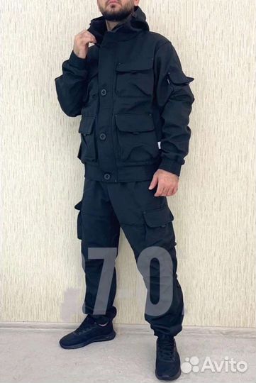 Демисезонный костюм горка 8 чёрный для осень