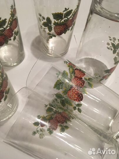 Стаканы, тонкое стекло,70- е годы