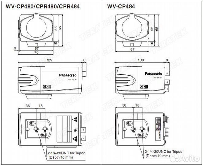 Panasonic WV-CP480/G, WV-CW960/G, J-SX650 Series