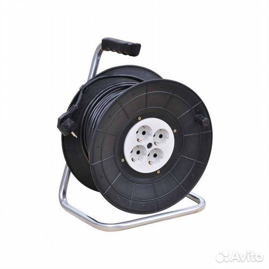 Удлинитель на катушке 4 гнезда 40м с заземлением
