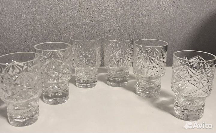 Стопки хрустальные СССР