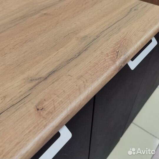 Кухня 1,6 Кассия мдф Крафт (фреза/Венеция Черный)