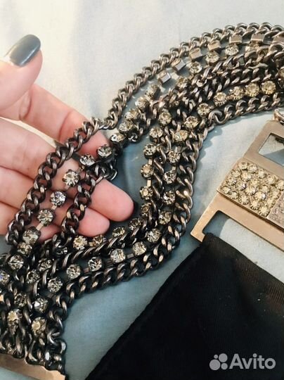 Пояс ремень Sassofono с кристаллами Swarovski