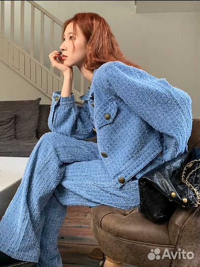 Джинсовый костюм женский 46 48