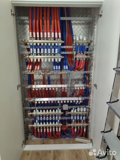 Монтаж отопления, водоснабжения, теплый пол