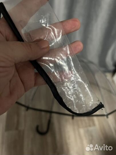 Зонт трость прозрачный