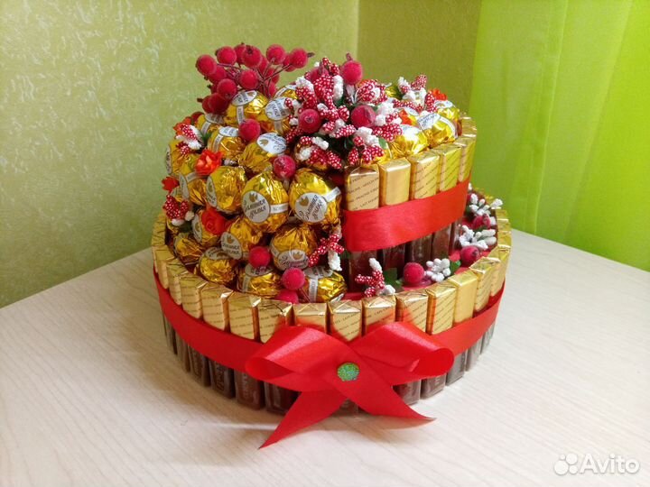 Подарок из конфет на день учителя,день рождения