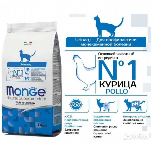 Корм Gemon,monge для кошек,собак и щенков