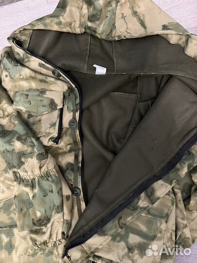 Костюм новый горка 8 на флисе светло-зеленый мох