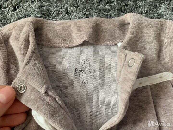 Костюм велюровый 68