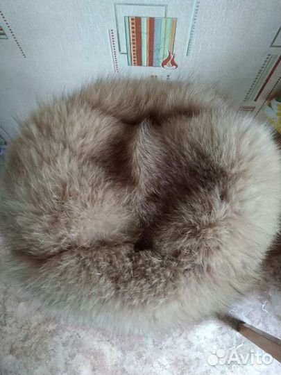Шапка женская песец, р.56