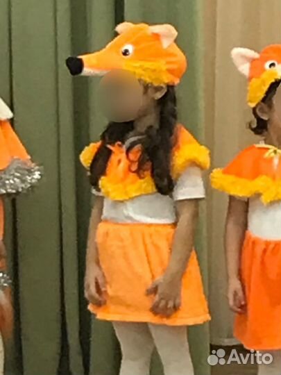 Новогодний костюм для девочки лиса