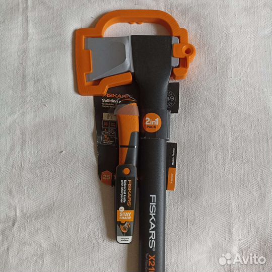 Топор колун Х21 Фискарс + нож Fiskars PRO