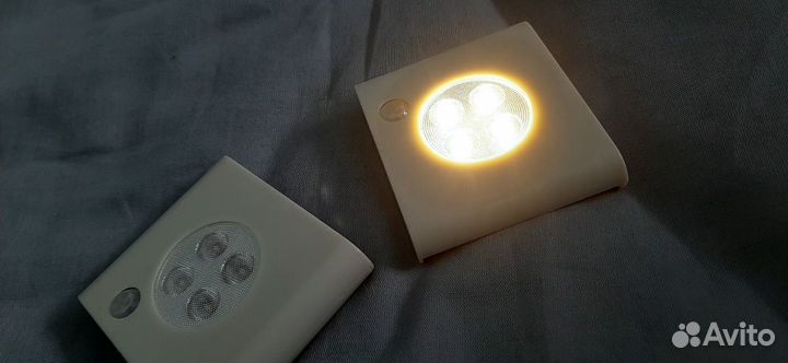 Улебисенсорная подсветка гардероба, белый, 2 шт