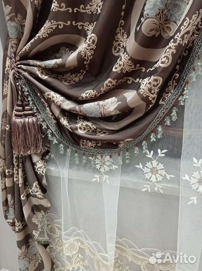 Шторы Франция.плотная шелковистая ткань