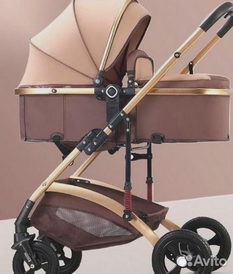 Коляска 3 в 1 с вместительной корзиной