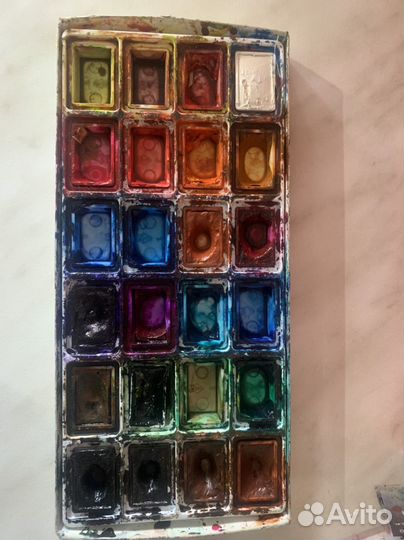 Акварельные краски (Сонет, Гамма 24 цвета)