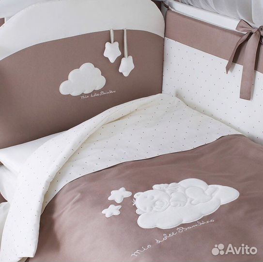 Бортики в детскую кроватку с комплектом постельног