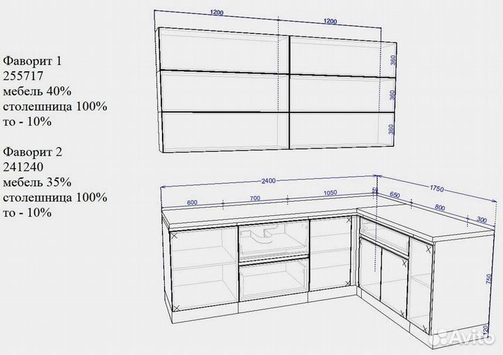 Кухни по индивидуальному заказу