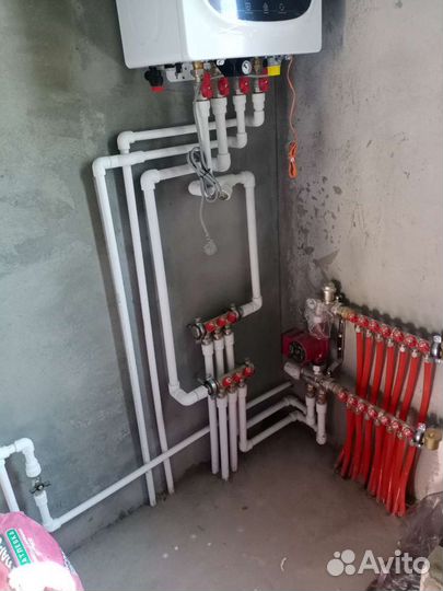 Укладка тёплых полов, отопление, сантех. работы