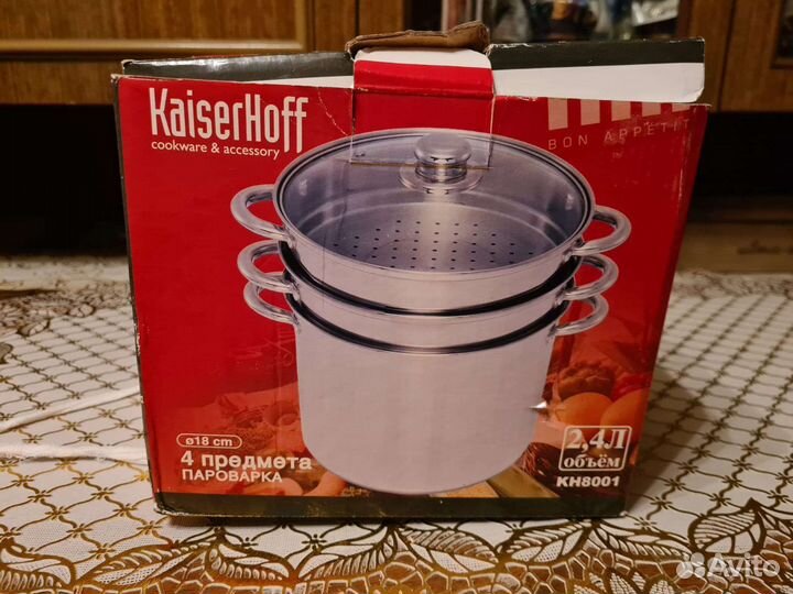 Пароварка из нержавеющей стали KaiserHoff