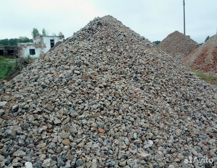 Щебень гравийный, все фракции