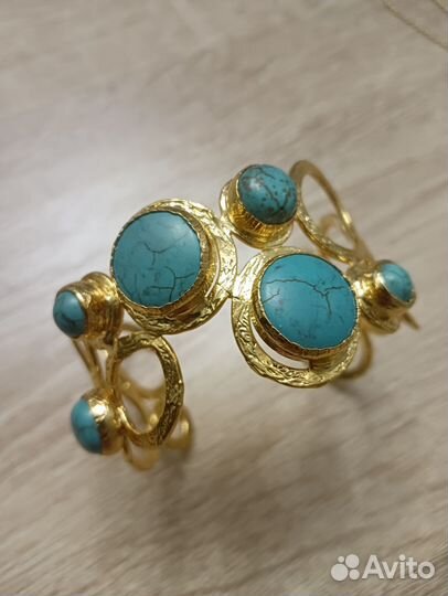 Комплект серьги, колье, браслет