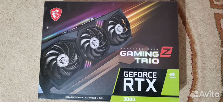 Видеокарта RTX 3080 12g MSI gaming Z trio