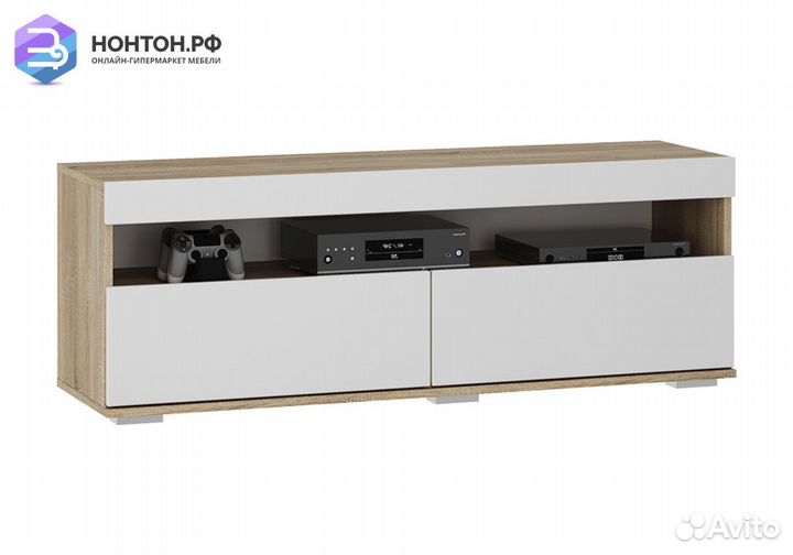 Тумба под тв Белладжио тб-29 дуб сонома / белый