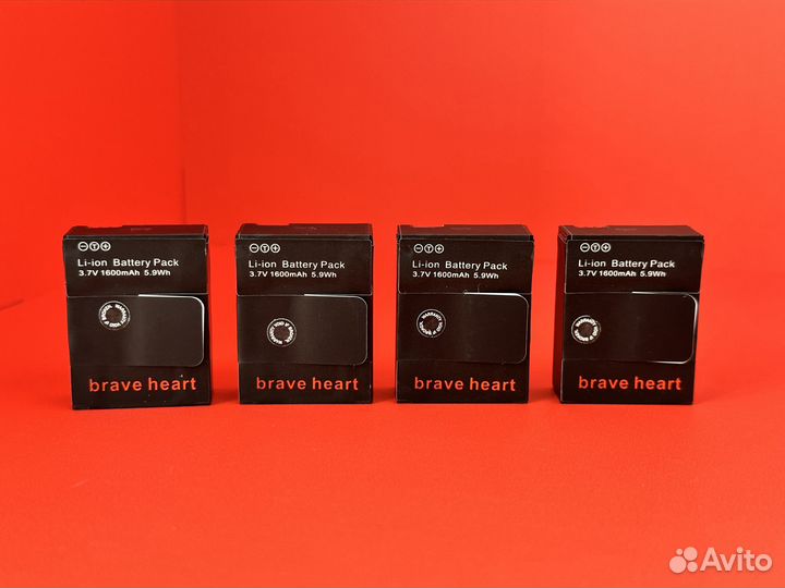 Аккумулятор для GoPro Hero 3 / Hero 3+ (4шт) Brave