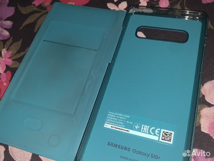 Чехол книжка на samsung S 10 + Оригинал