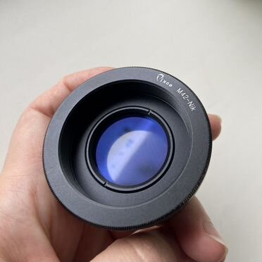 Переходник M-42 Nikon с линзой
