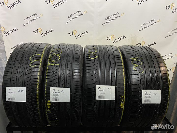 Continental PremiumContact 6 275/40 R22 и 315/35 R22 109Y