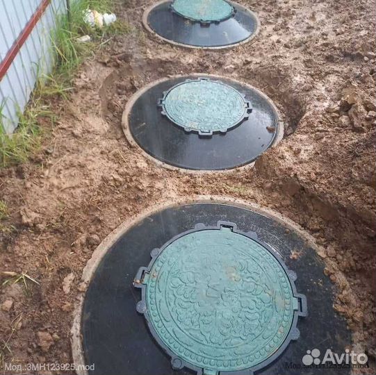 Септик из бетонных колец канализация