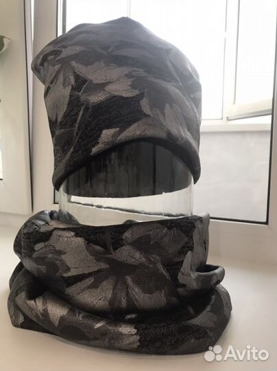 Шапка и снуд на флисе новые