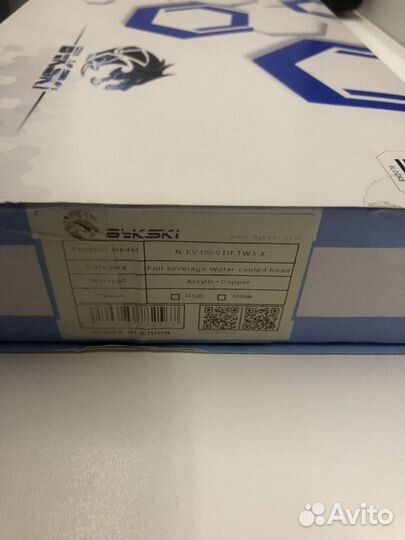 Водоблок GPU 1080ti