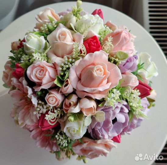 Букет в Керамическом кашпо