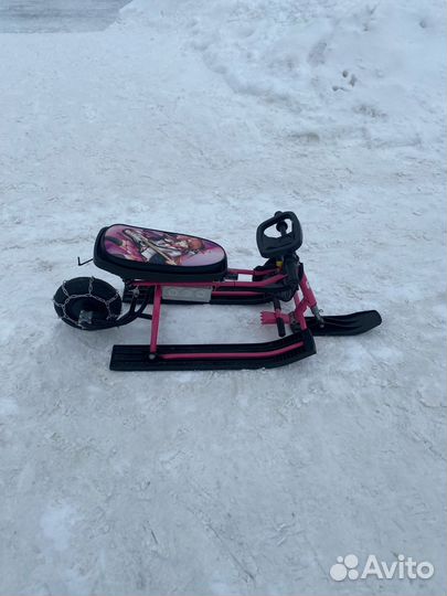 Детский электро снегокат