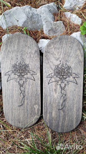 Садху доска с медными гвоздями медная