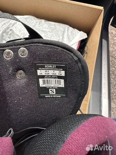 Ботинки для сноуборда salomon