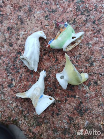 Фарфоровые птички с раскопок кенигсберга