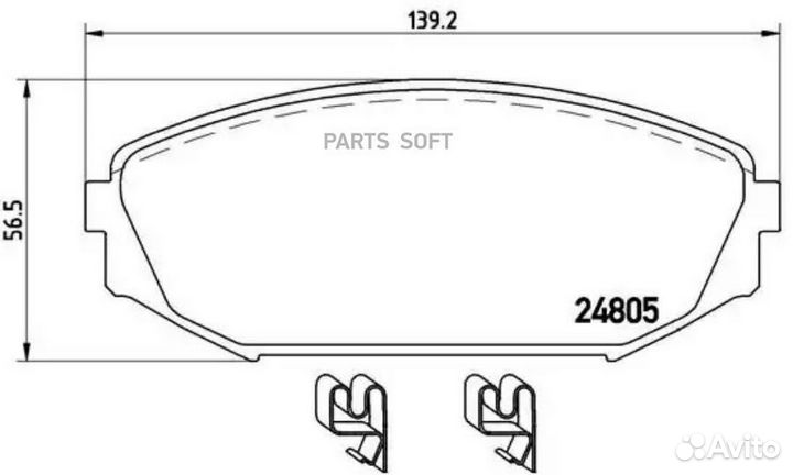 Brembo P28049 Колодки тормозные дисковые перед