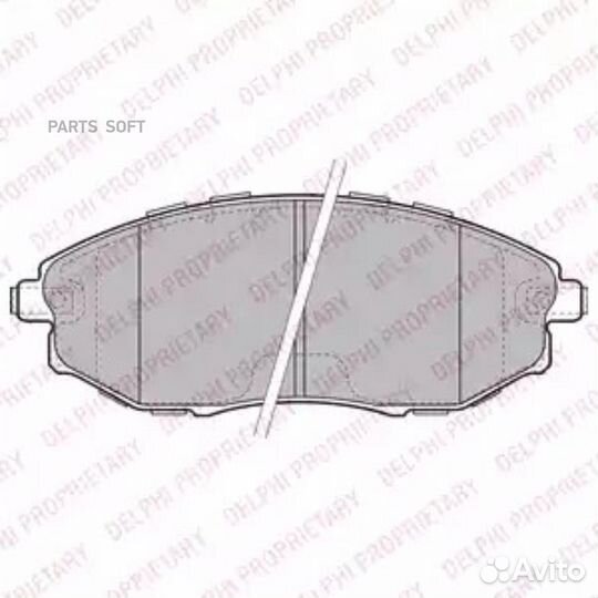 Delphi LP2183 Колодки торм.пер