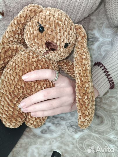 Мягкая игрушка заяц ручной работы